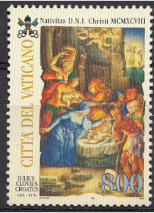1998 Vaticano Natale 1 Valore Sassone 1130